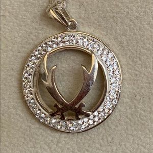 925 Silver Zulfiqar Swords Pendant & necklace